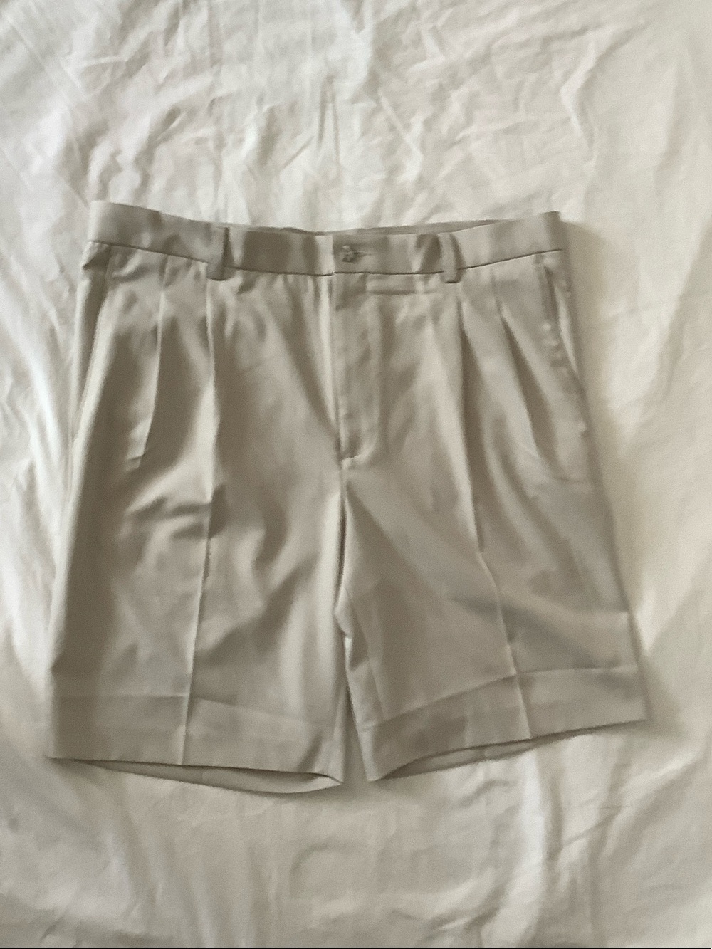 Oxford Stretch Khaki Golf Shorts
